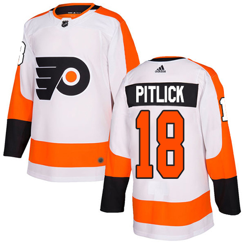 Adidas Philadelphia Flyers #18 Tyler Pitlick White Road Authentic Stitched Youth NHL Jersey